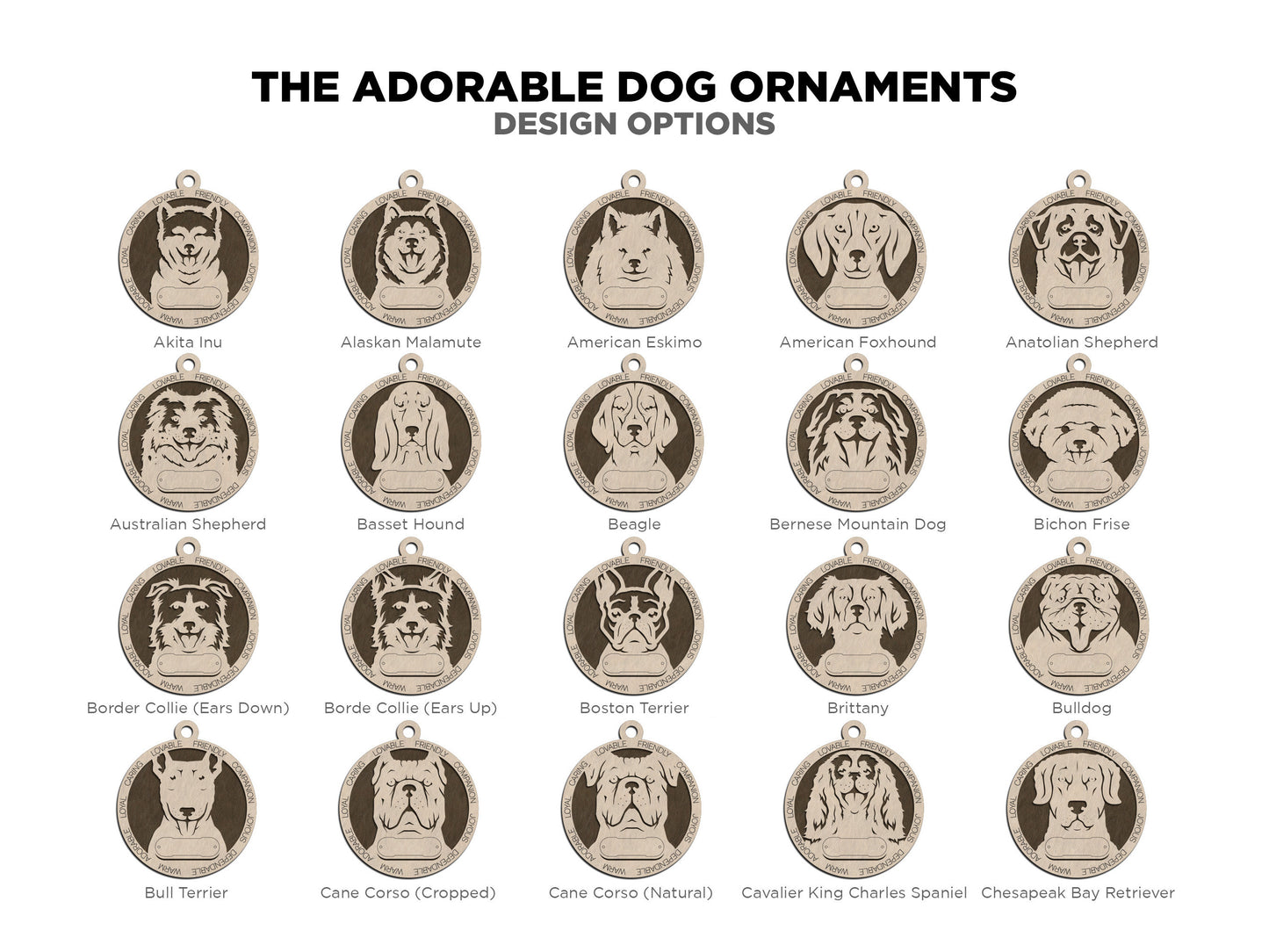 Personalized Dog Ornaments