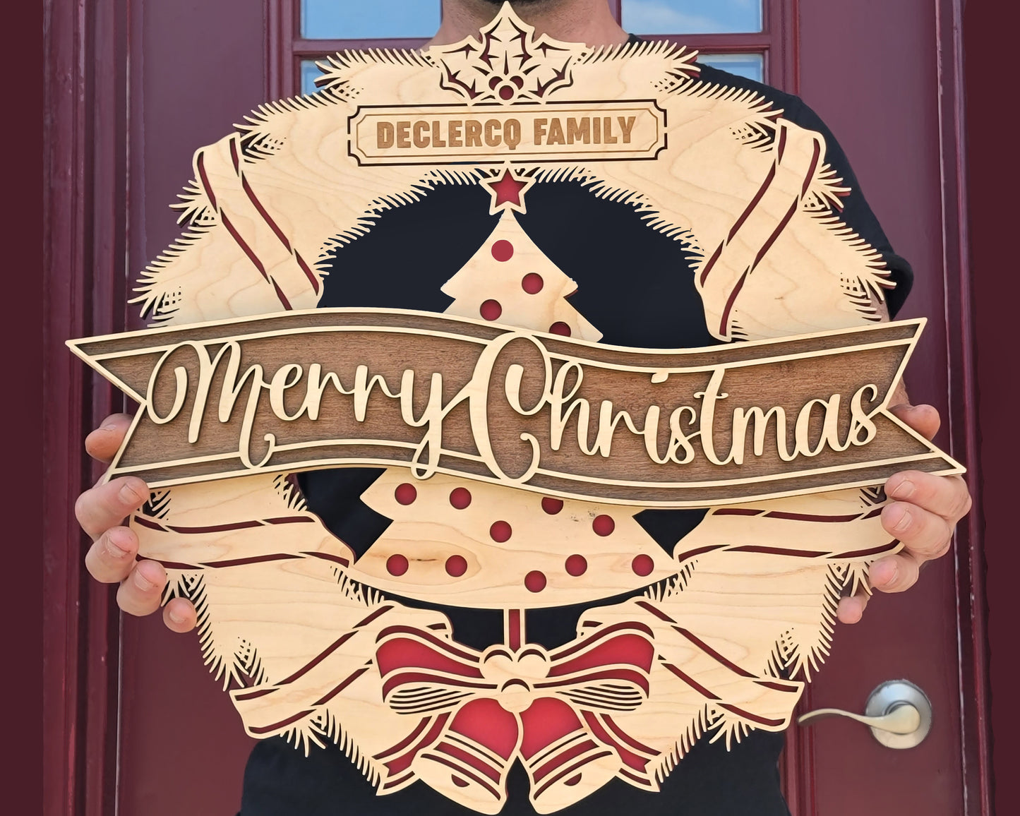 Personalized Christmas Wreath