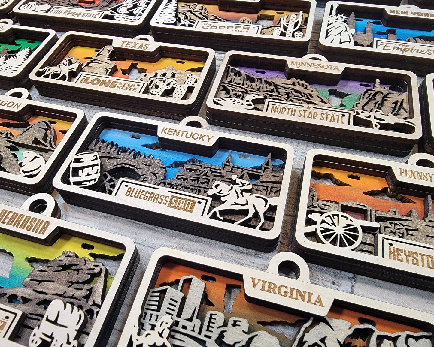 State Plate Ornaments and Signage