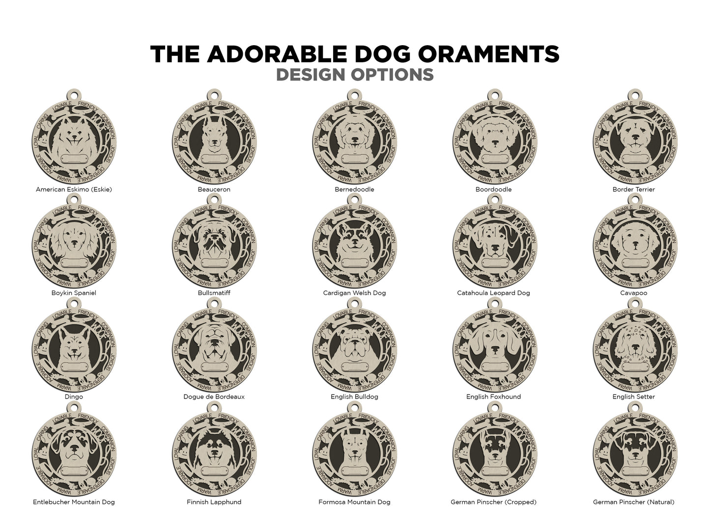 Personalized Dog Ornaments
