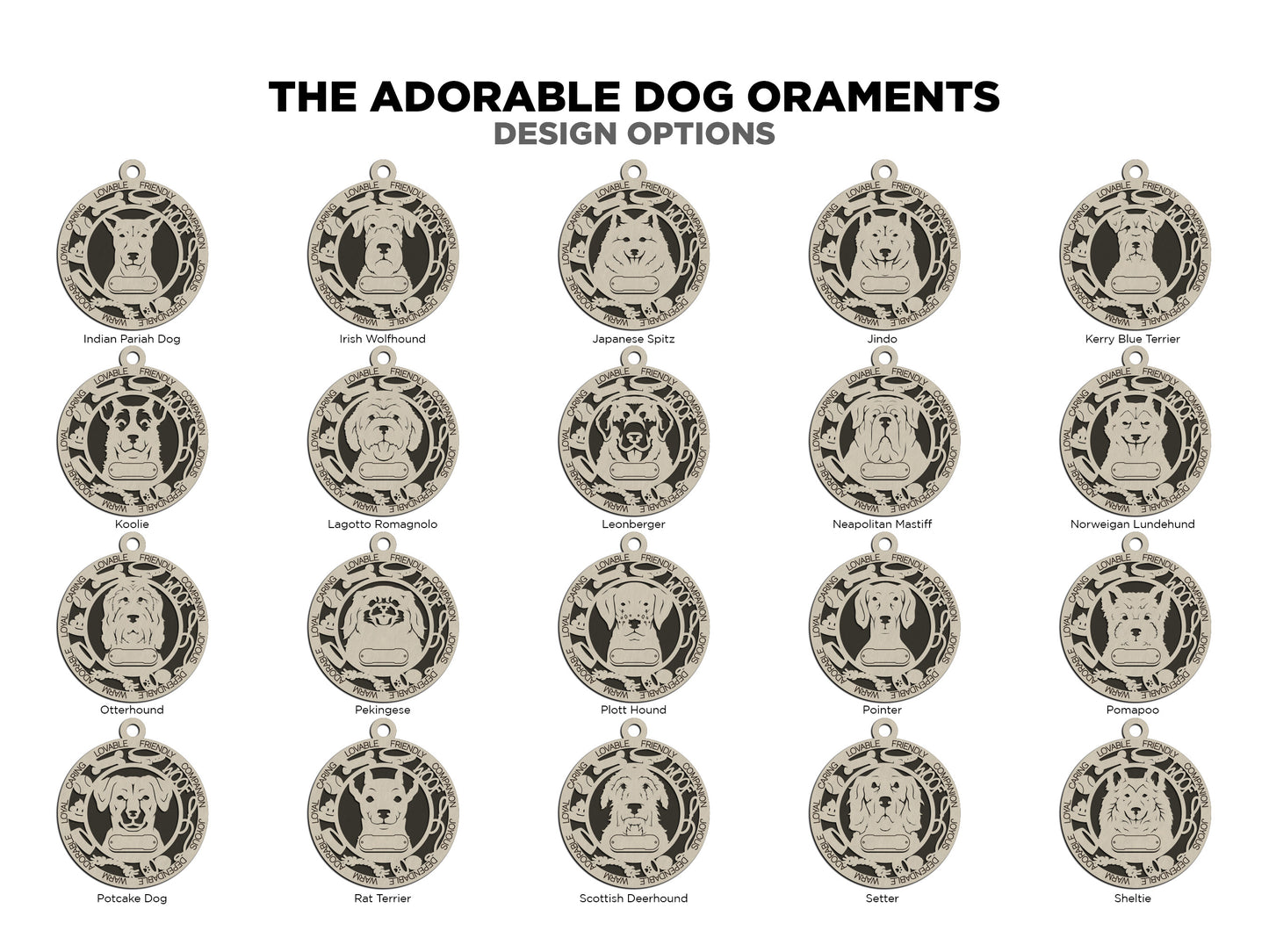 Personalized Dog Ornaments