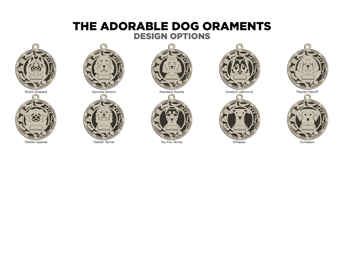 Personalized Dog Ornaments