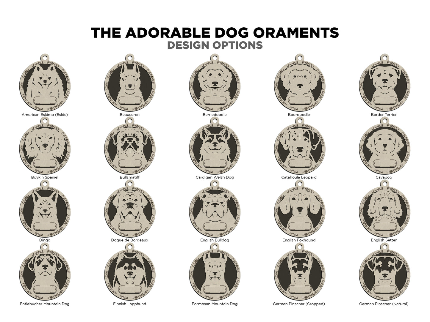 Personalized Dog Ornaments