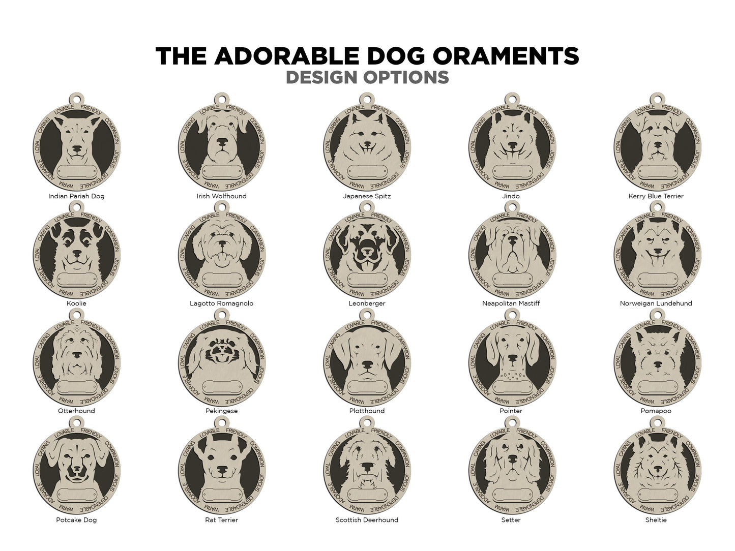 Personalized Dog Ornaments