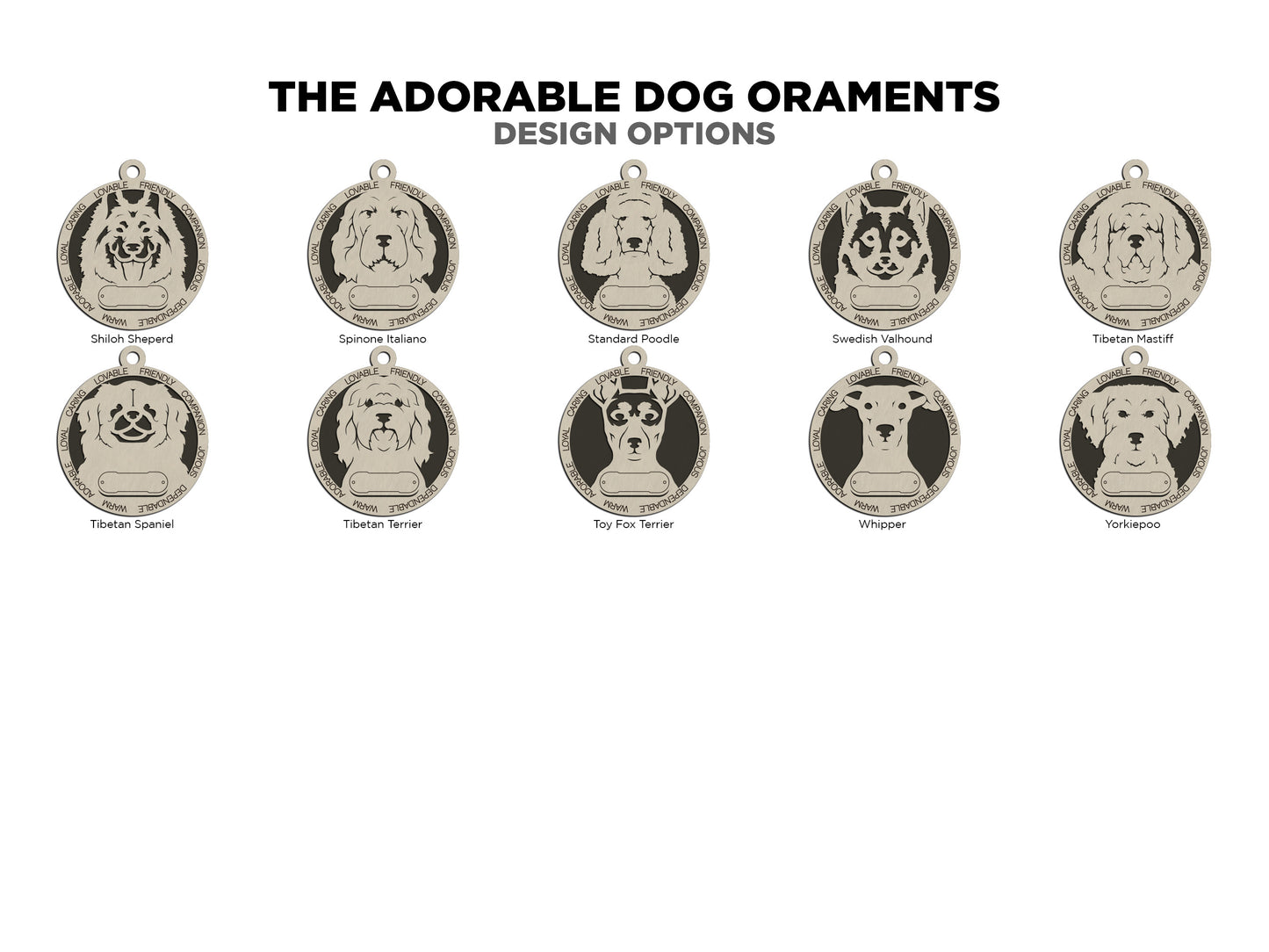 Personalized Dog Ornaments