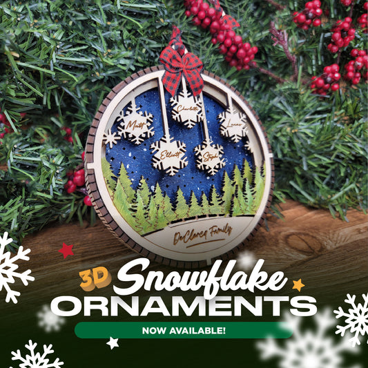 3D Snowflake Ornament