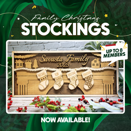 Personalize Family Christmas Stockings