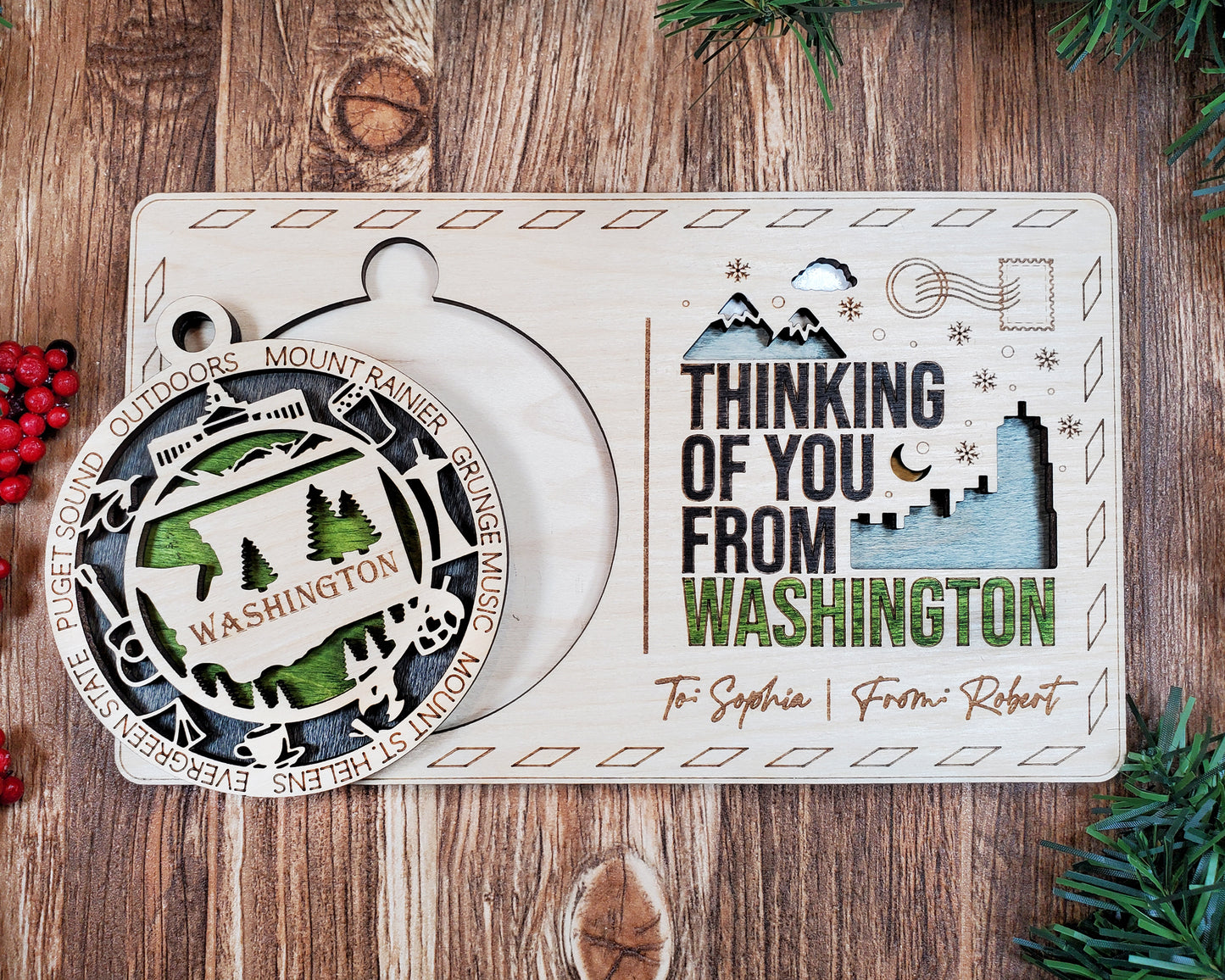 Personalized Ornament Postcards