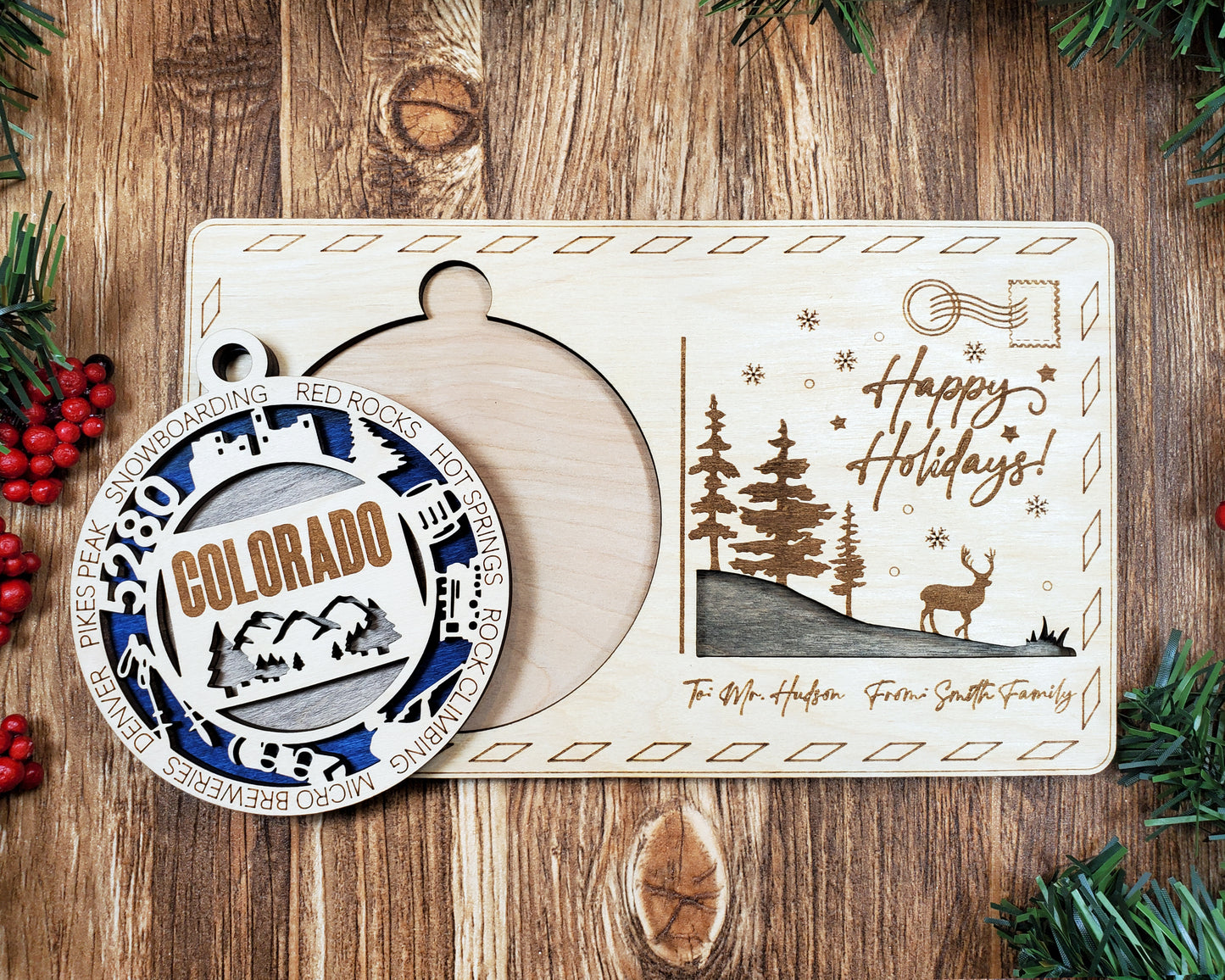 Personalized Ornament Postcards