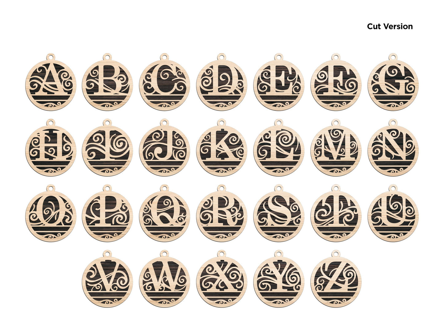 Personalized Monogram Ornaments