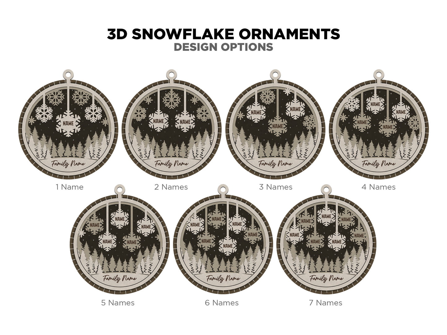 3D Snowflake Ornament