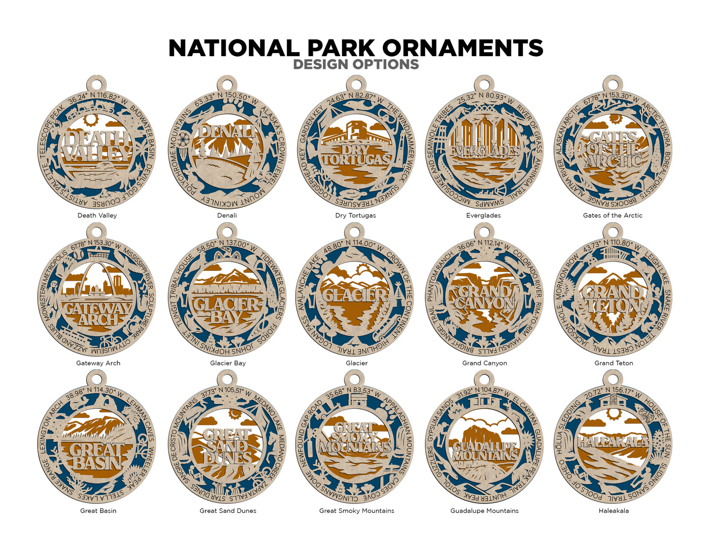 National Park Christmas Ornaments