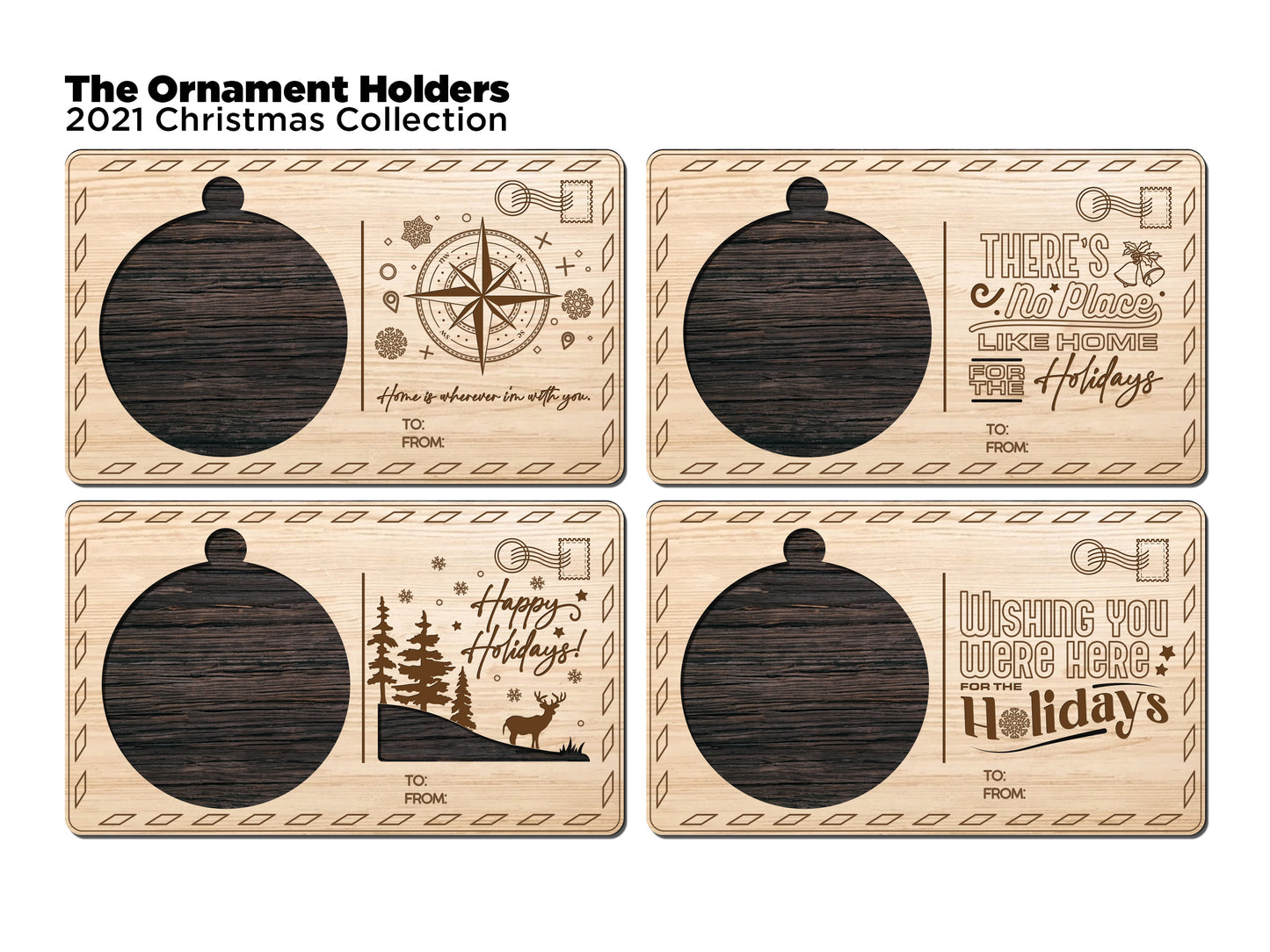 Personalized Ornament Postcards