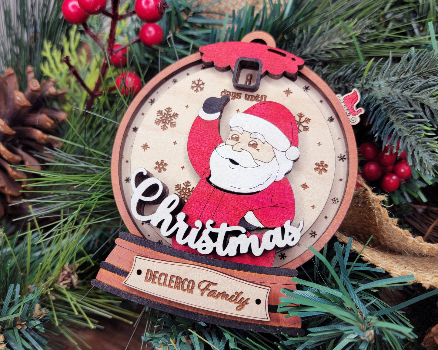Countdown to Christmas Ornament – Daily Christmas Countdown Fun