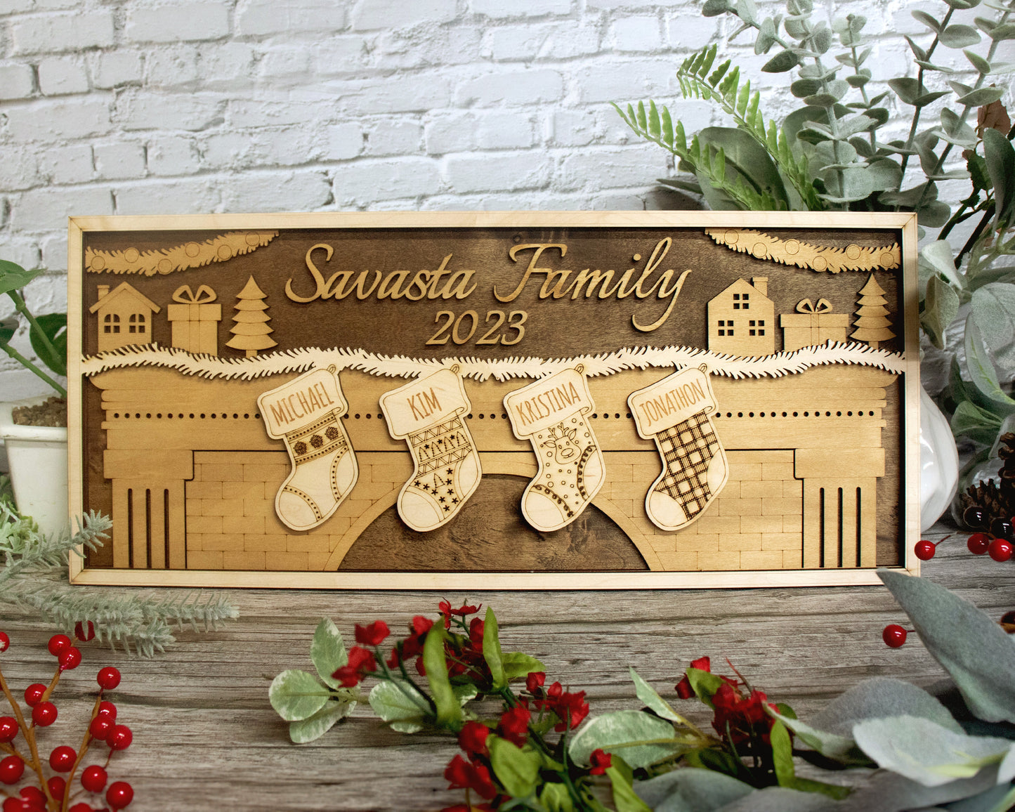 Personalize Family Christmas Stockings