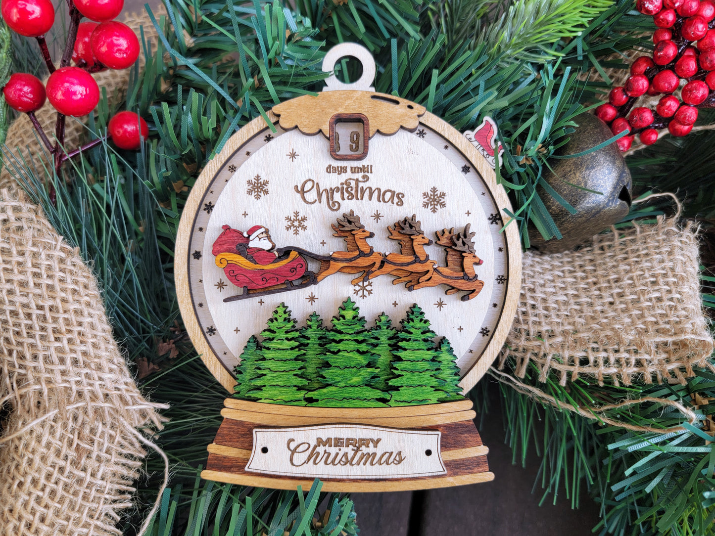 Countdown to Christmas Ornament – Daily Christmas Countdown Fun