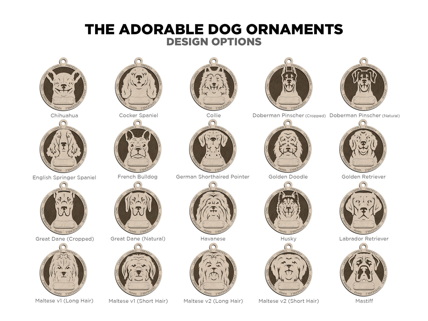 Personalized Dog Ornaments