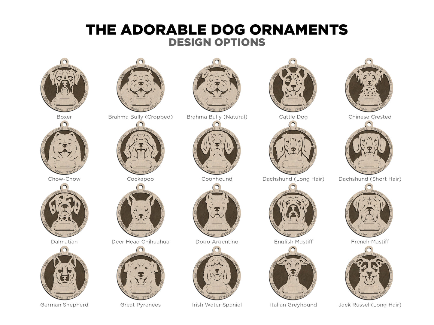 Personalized Dog Ornaments