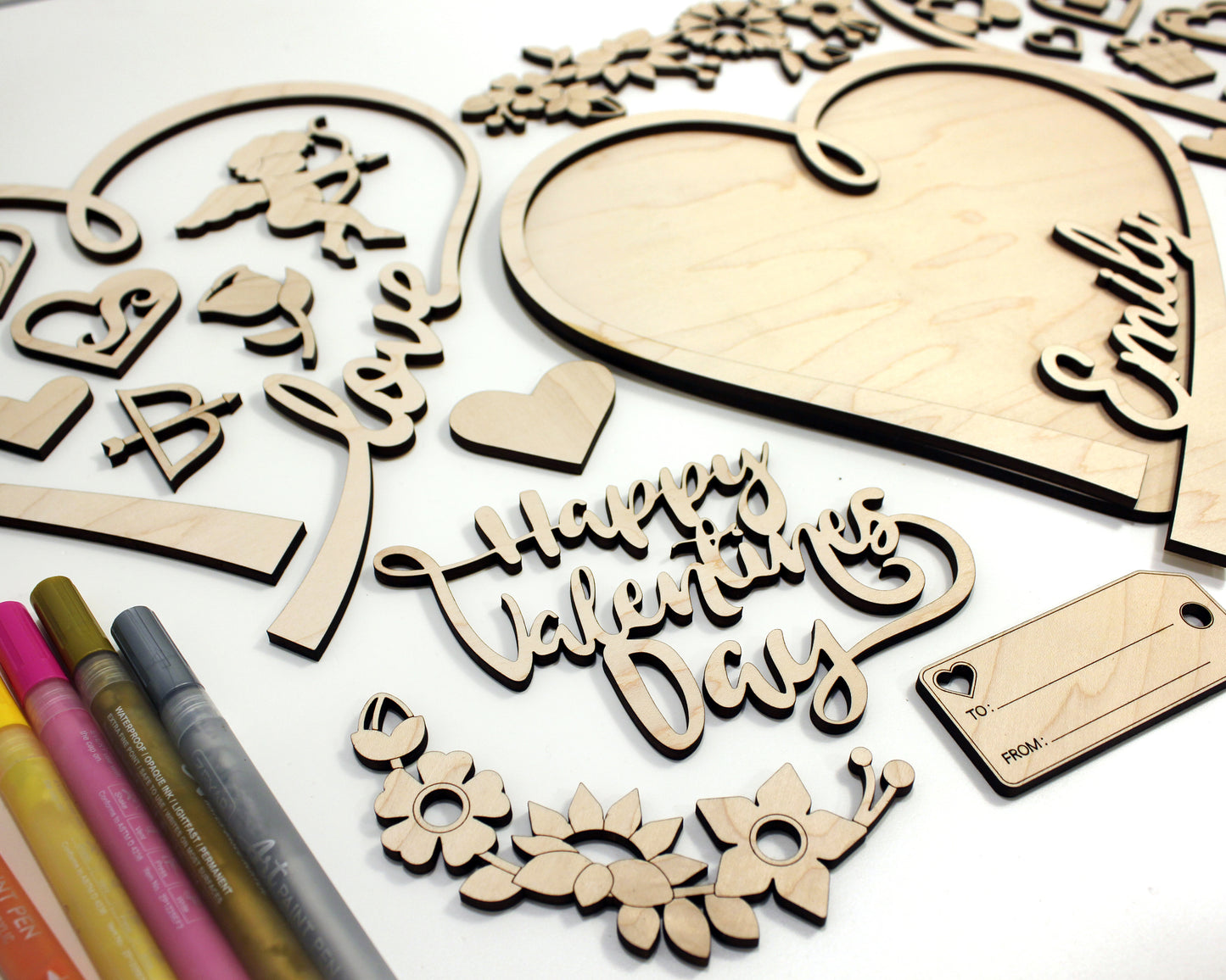 Build a Heart Valentine Craft Set