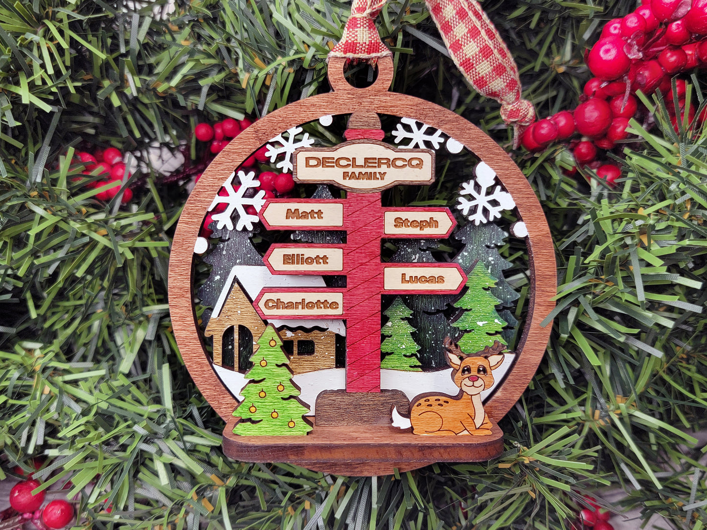 Personalized Pop-Up Christmas Ornaments