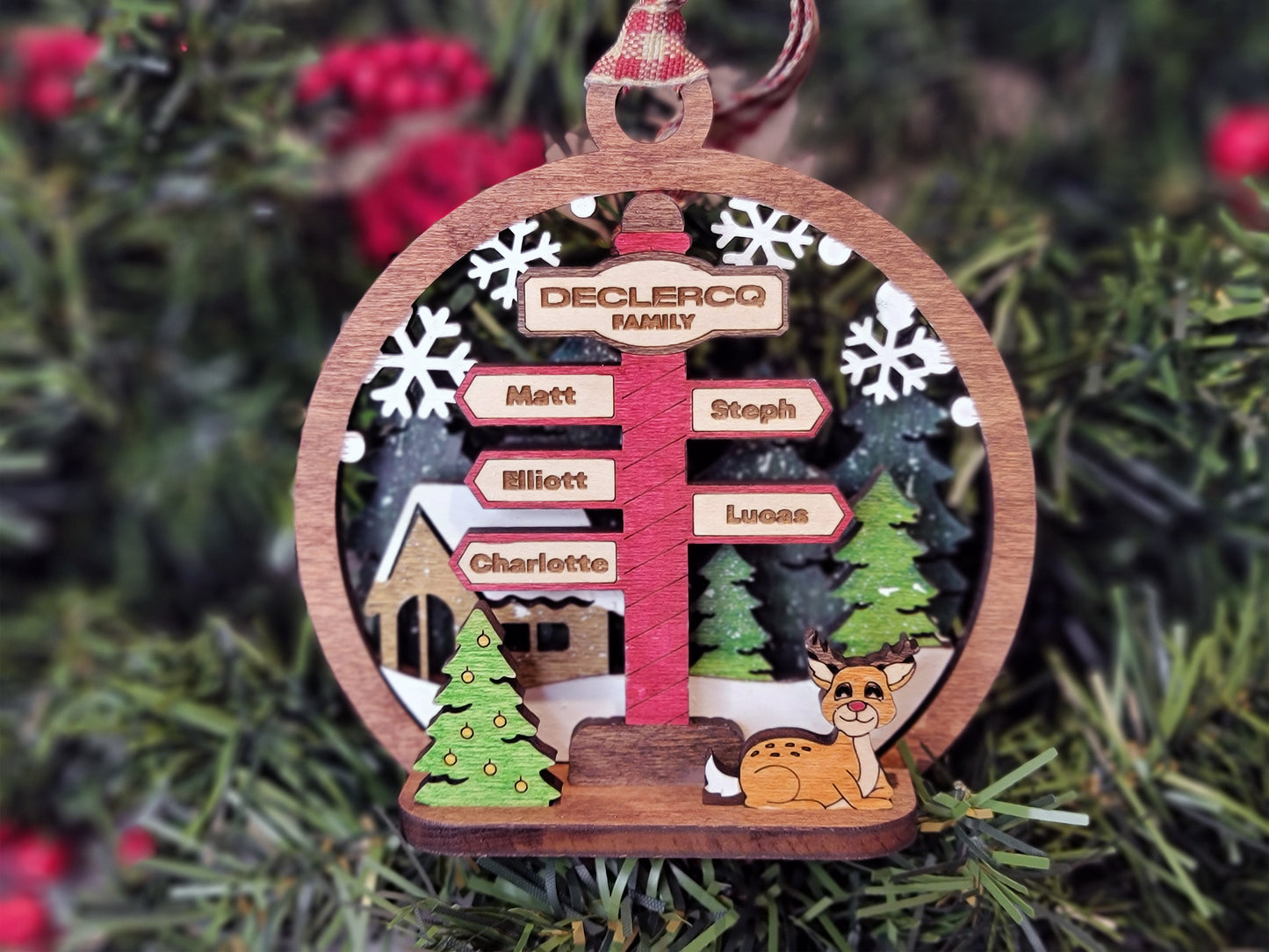 Personalized Pop-Up Christmas Ornaments