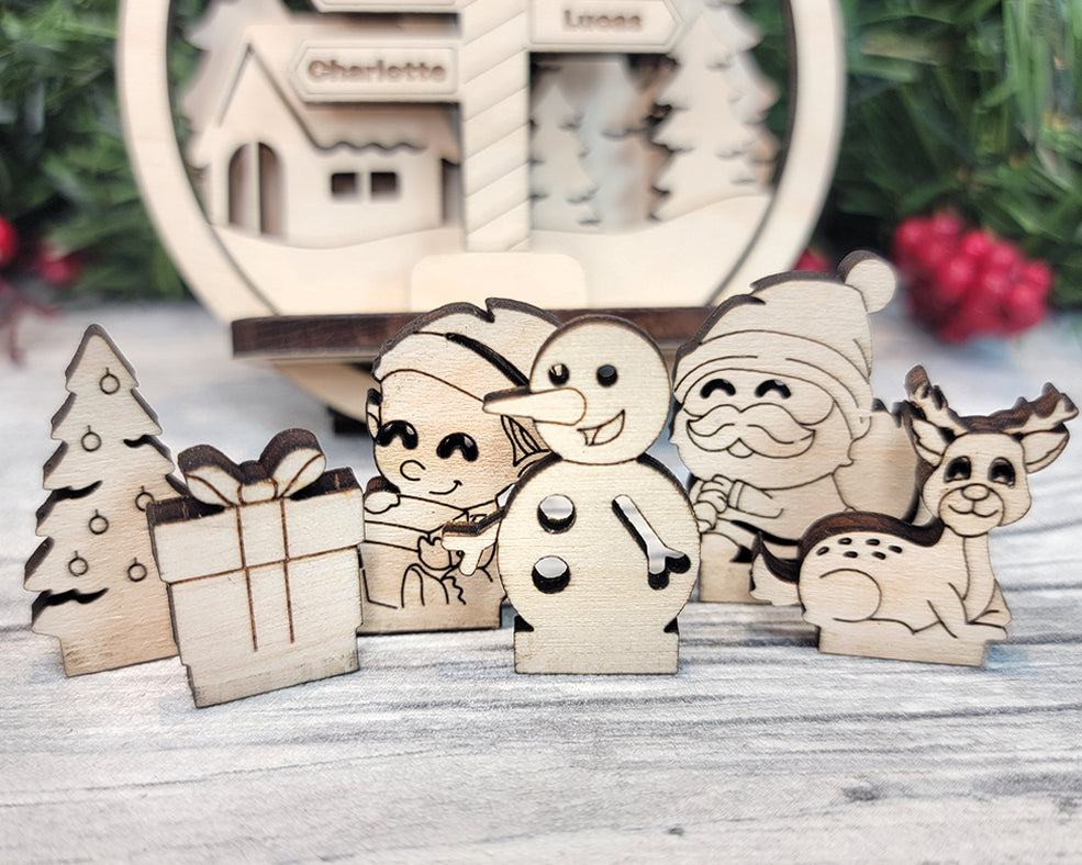 Personalized Pop-Up Christmas Ornaments