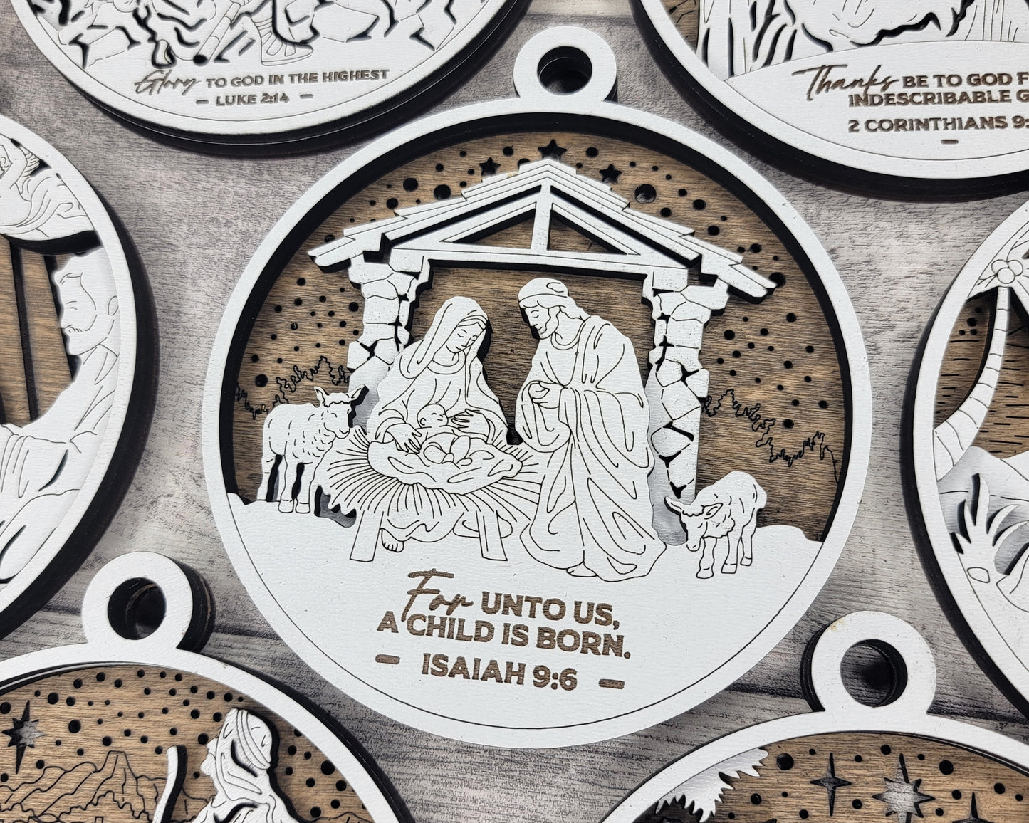 A King is Born Ornament Set