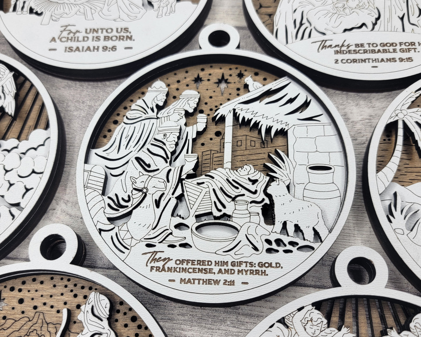 A King is Born Ornament Set