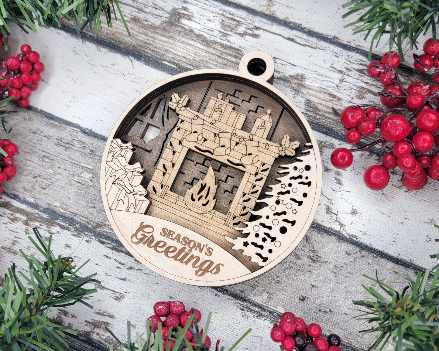 Christmas Scene Ornaments - Personalized Holiday Keepsakes