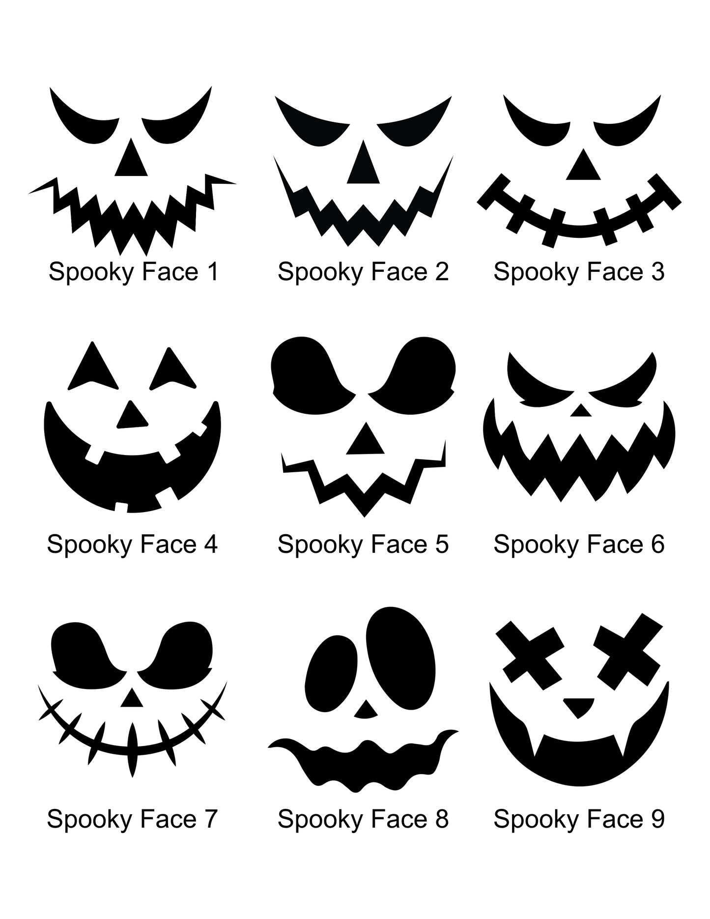 Square Halloween Pumpkins